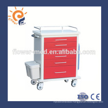 Shanghai Flower Medical ABS emergency medical trolley cart supplier FM-75